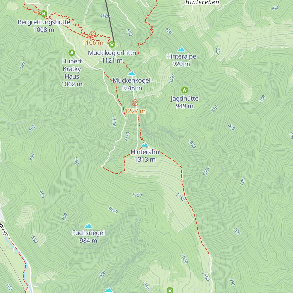 Traisner Hütte map