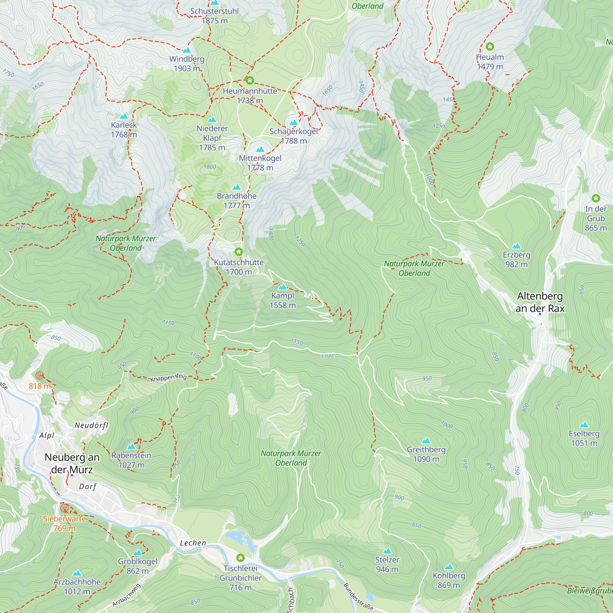 Jagahüttenraith map