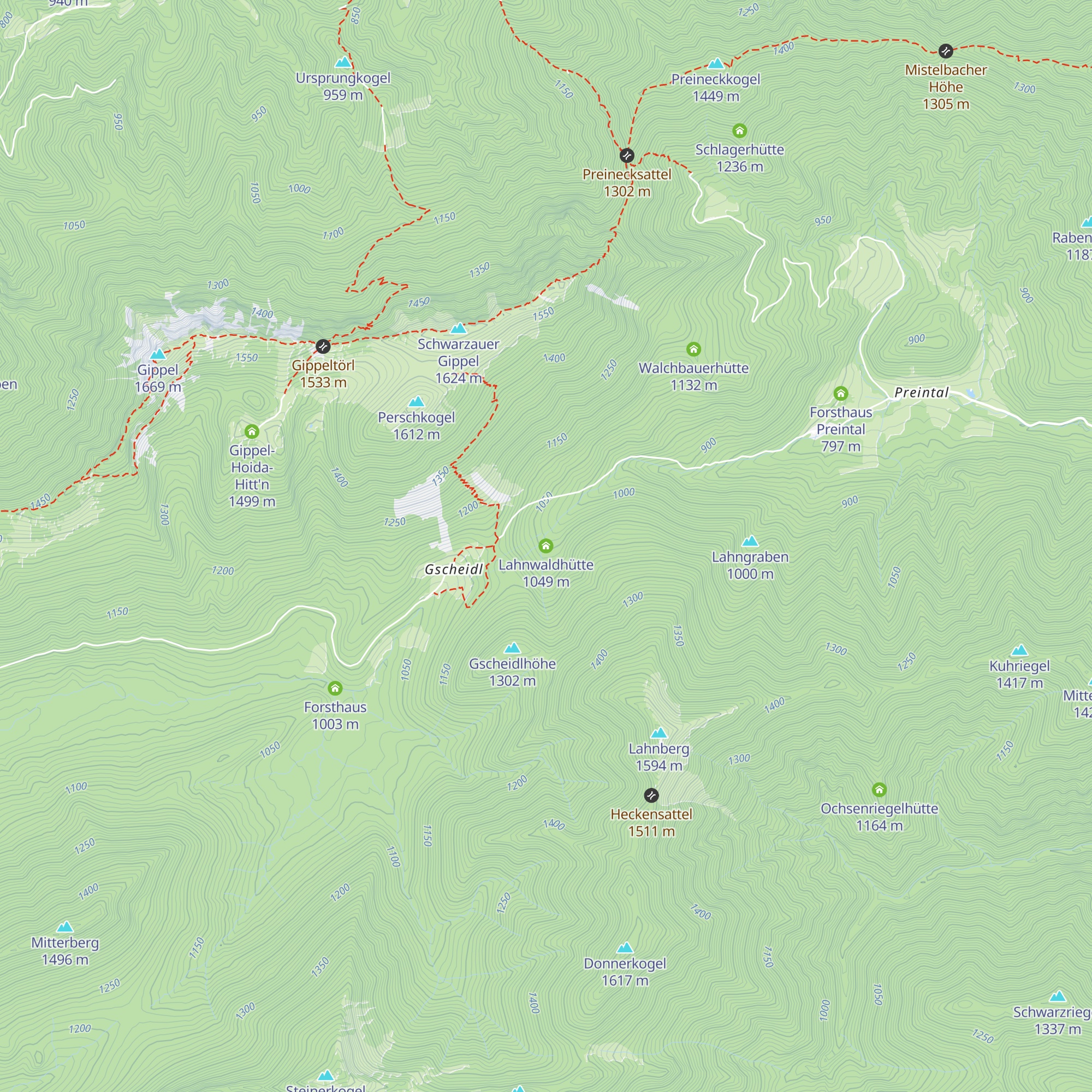 Lahnwaldhütte map