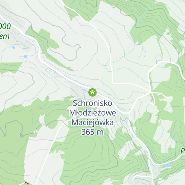 Map of Schronisko Młodzieżowe Maciejówka