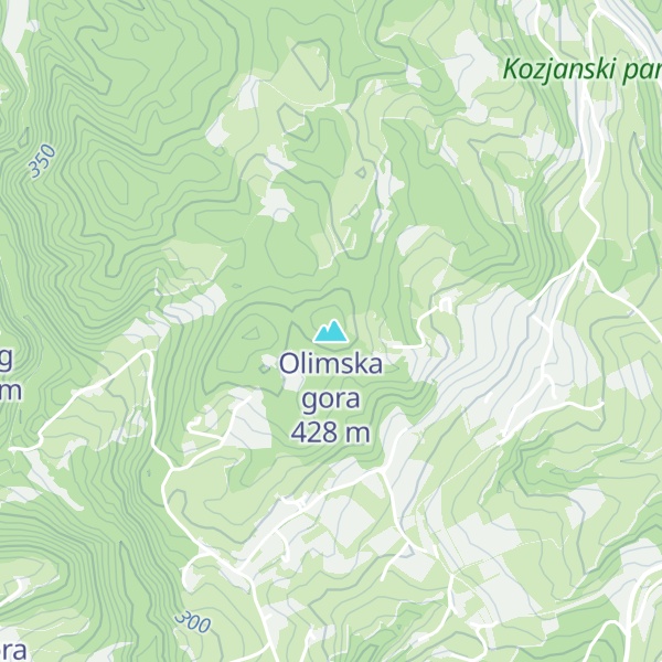 Map of Olimska gora