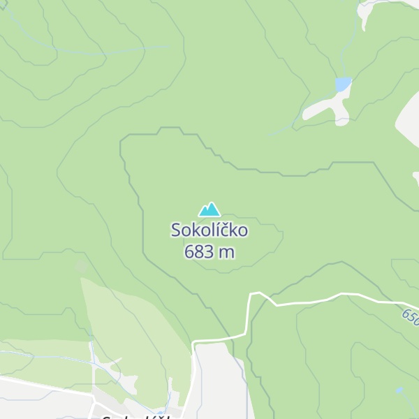 Map of Sokolíčko