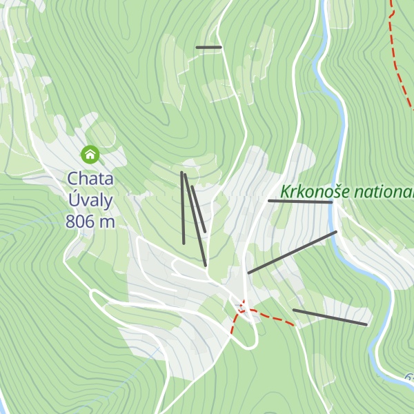 Map of Chata Popelka