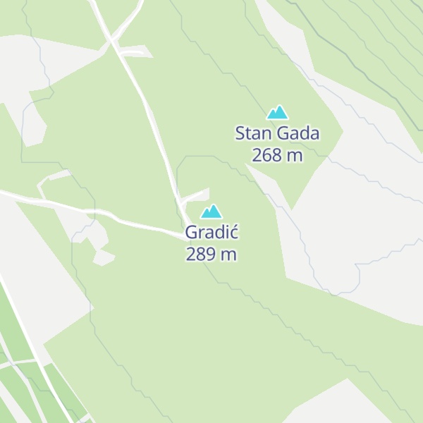 Map of Gradić