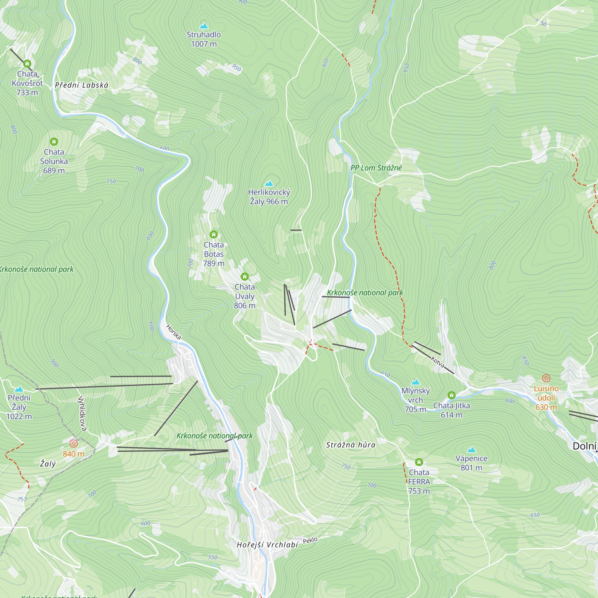 Chata Baraba map