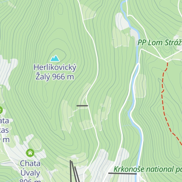 Map of Bouda U lesa