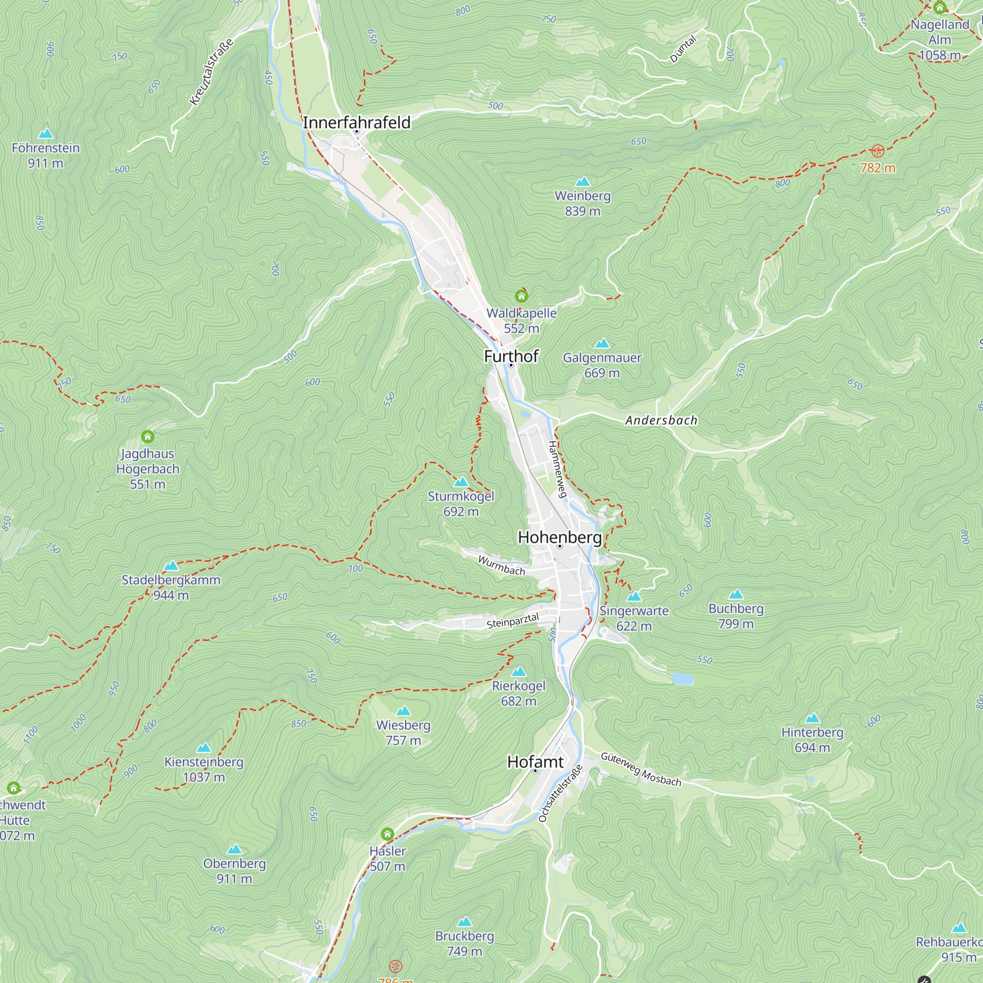 Rocky's Hütte map