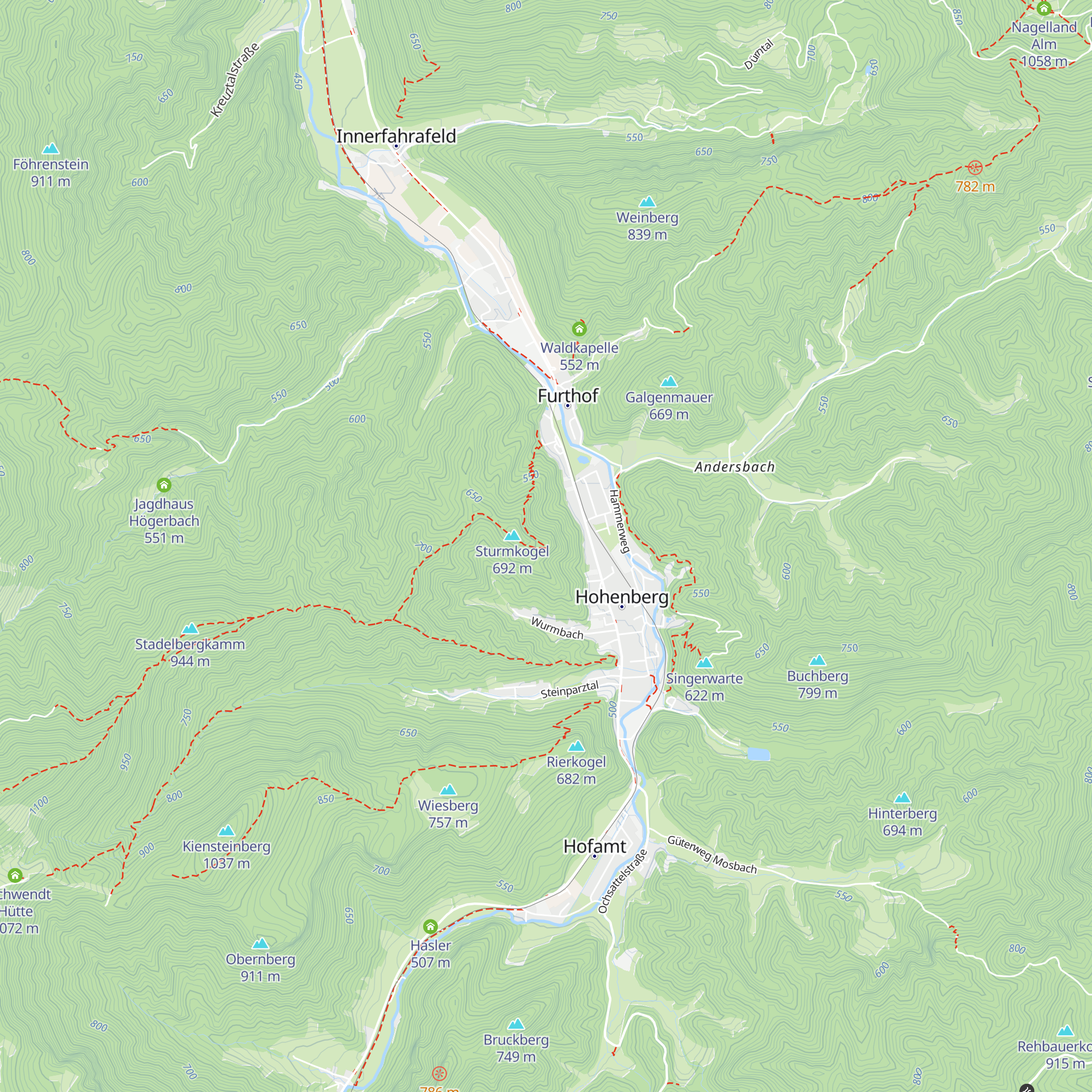 Rocky's Hütte map