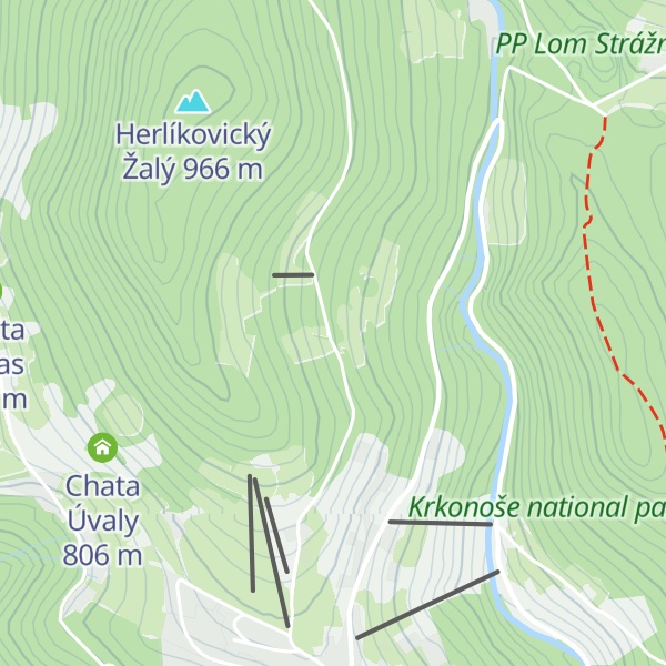 Map of Bouda Šestidomí