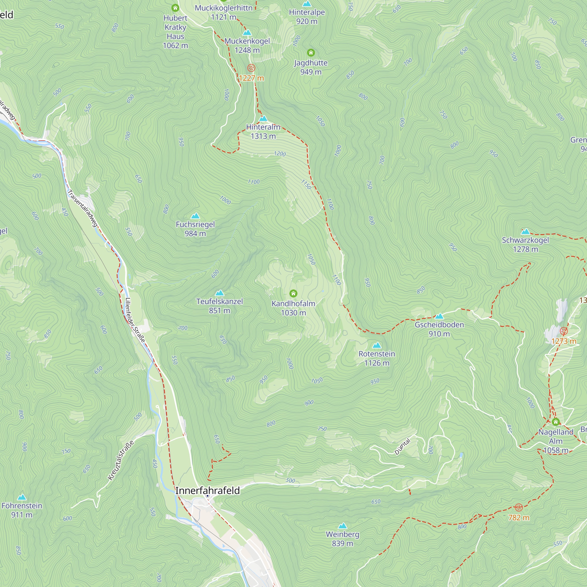 Kandlhofalm map