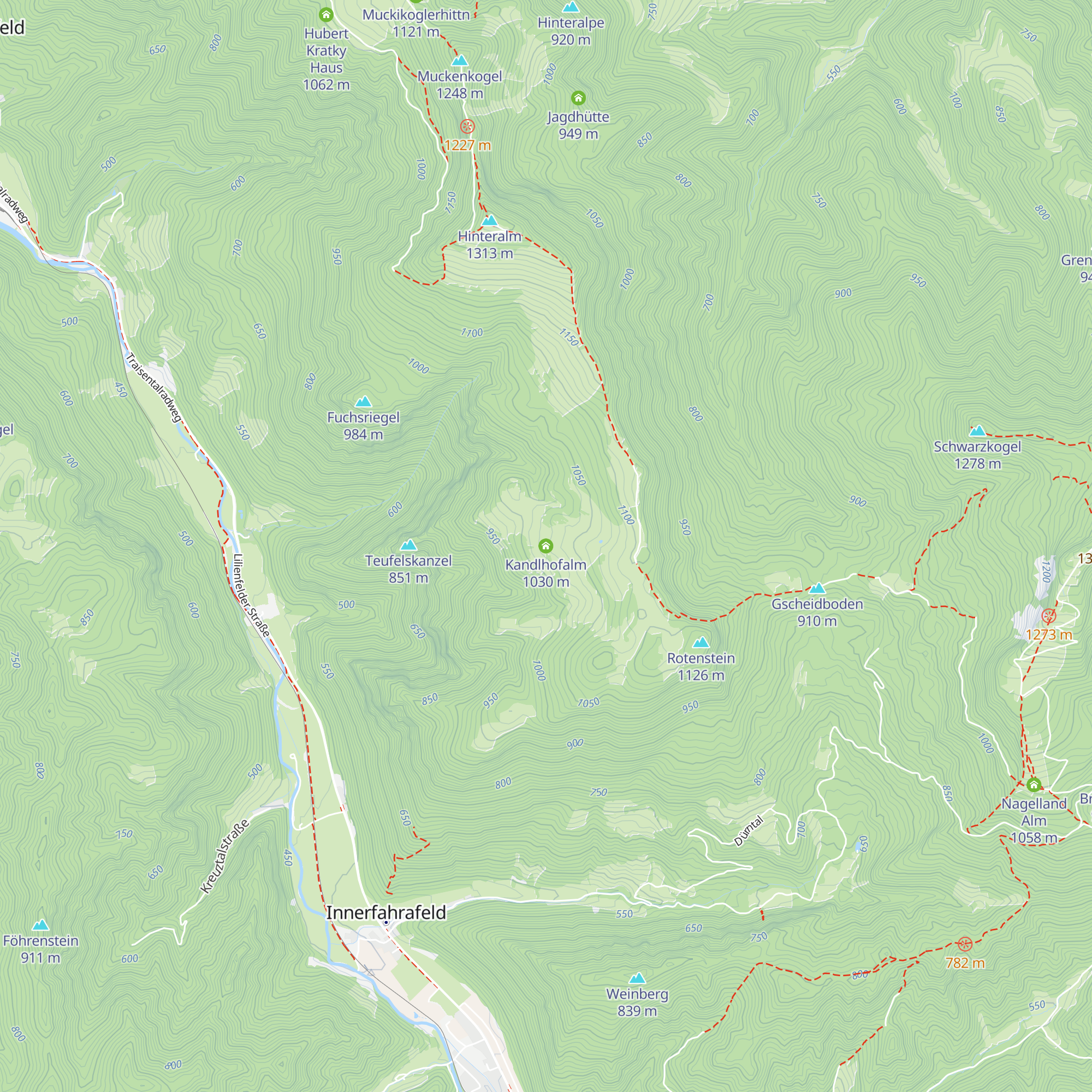 Kandlhofalm map