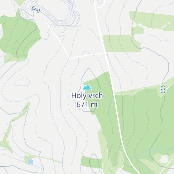 Map of Holý vrch