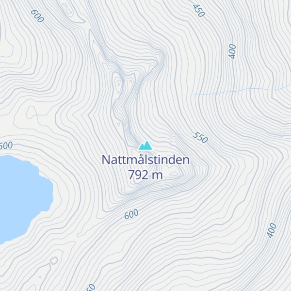 Map of Nattmålstinden