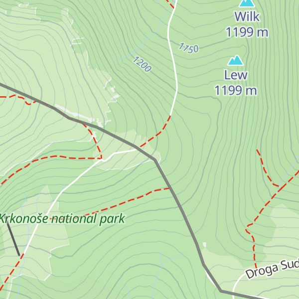 Map of Pochyły Kamień