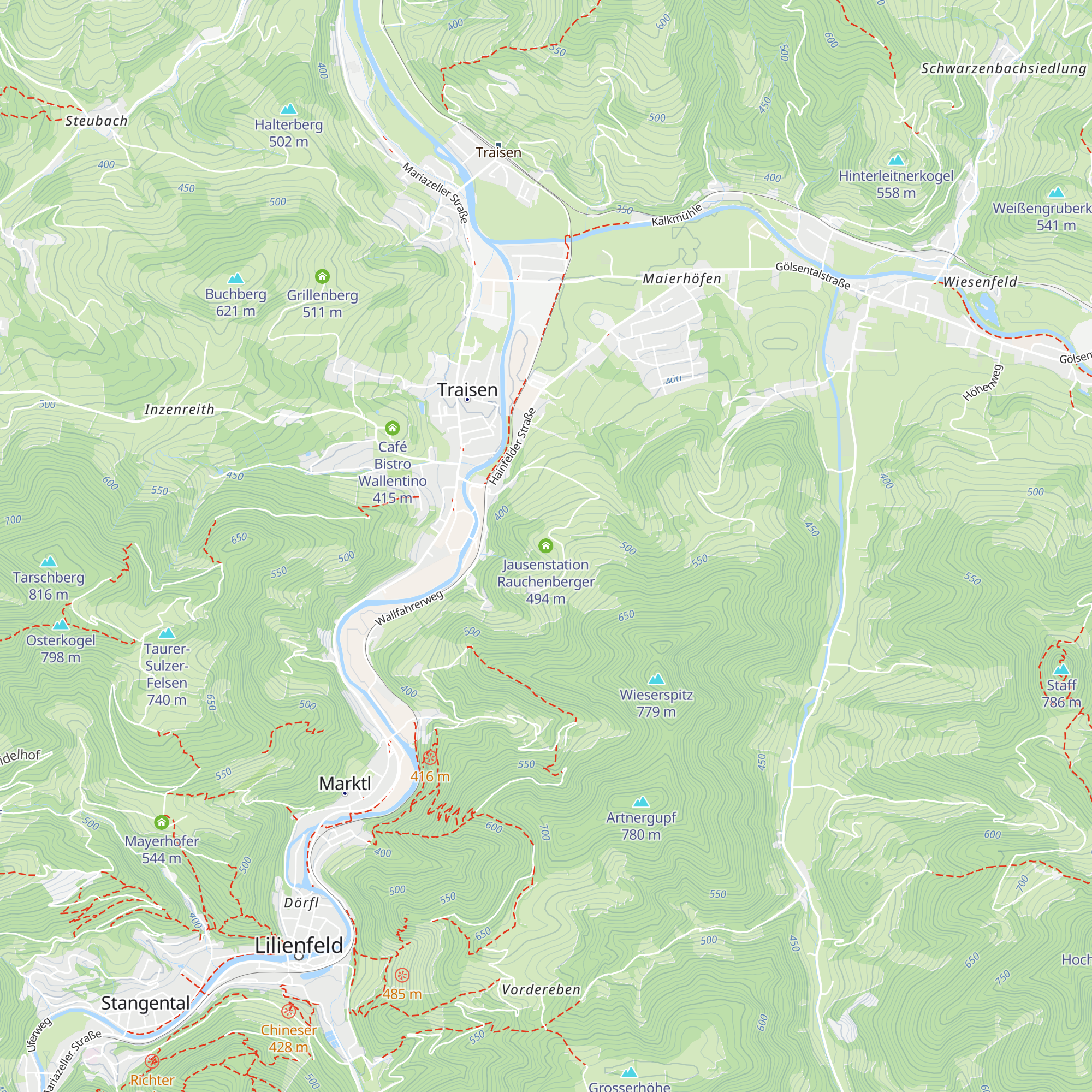 Jausenstation Rauchenberger map