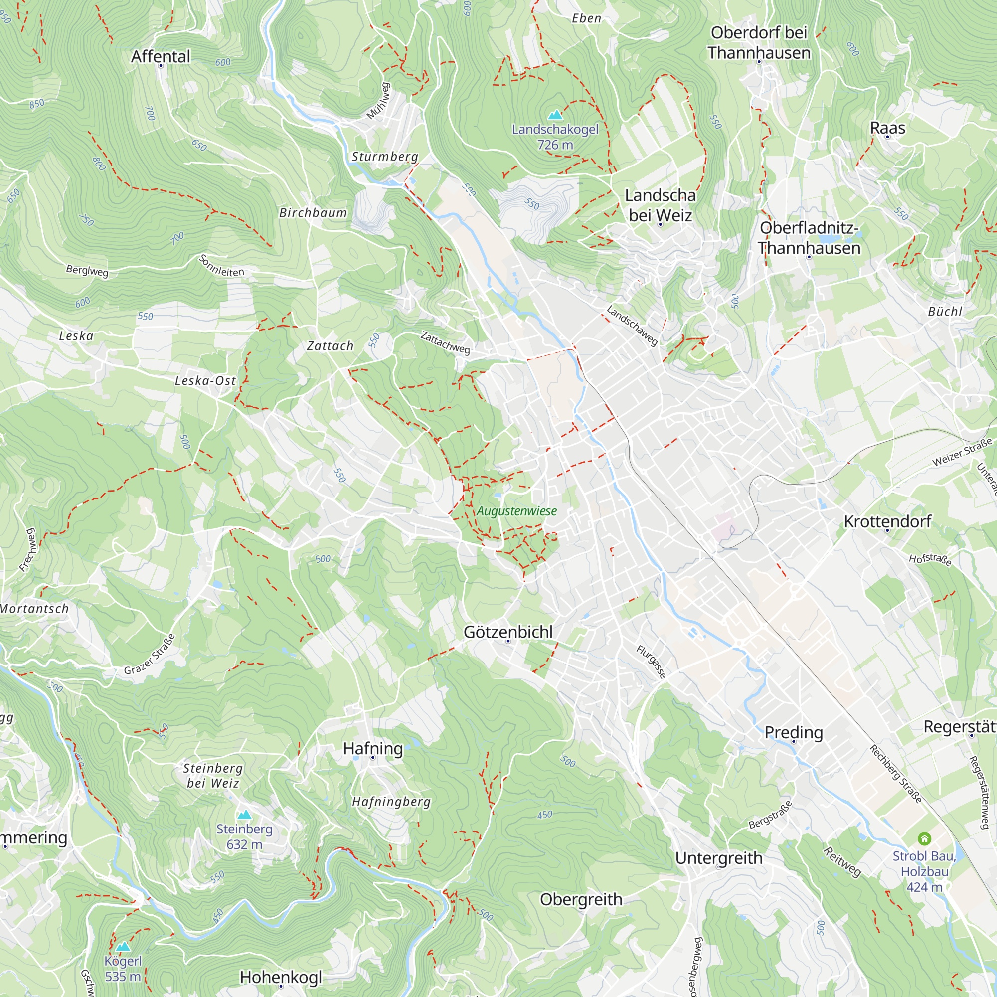 Stocksportverein ESV Weiz 1 map