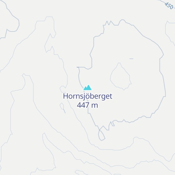Map of Hornsjöberget