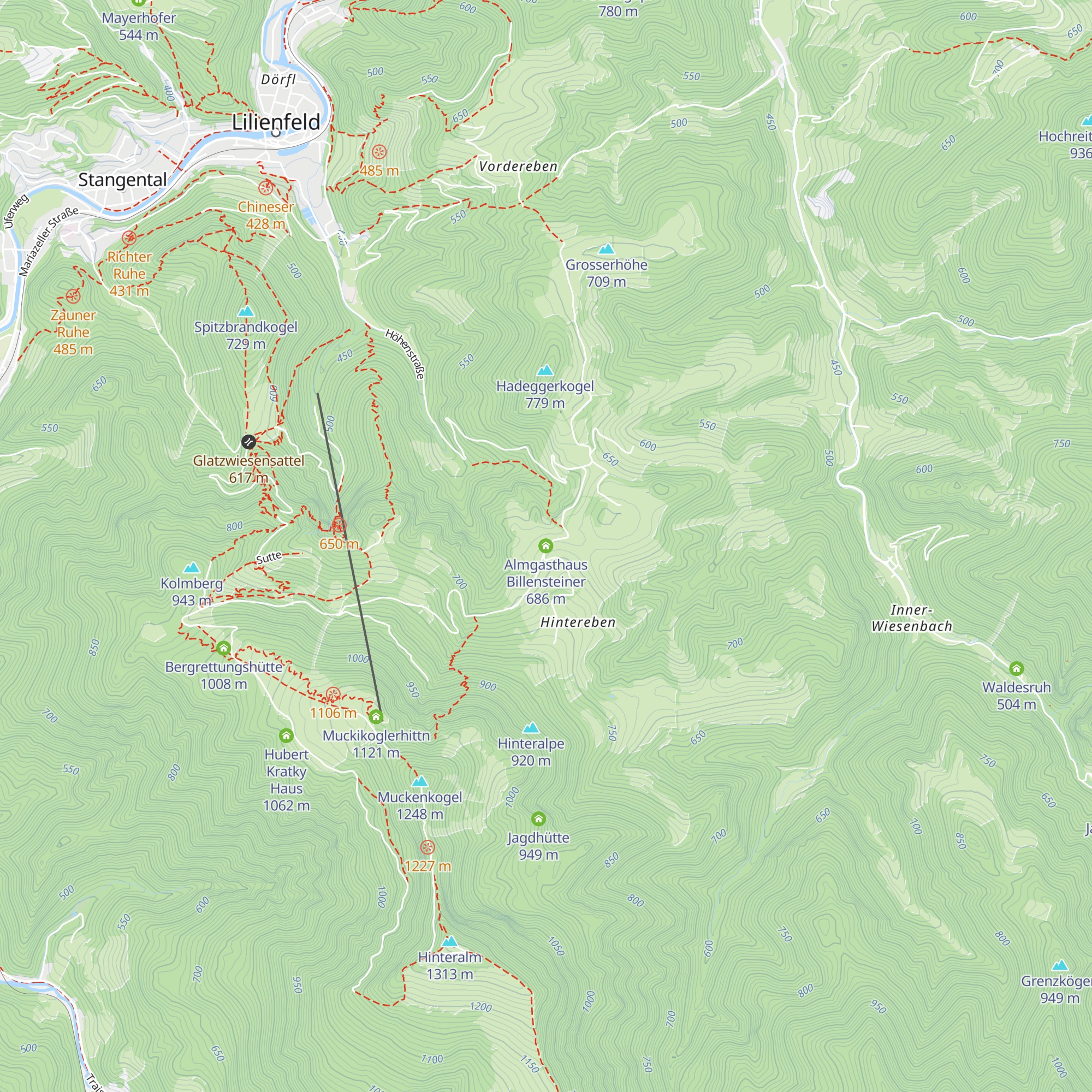 Almgasthaus Billensteiner map