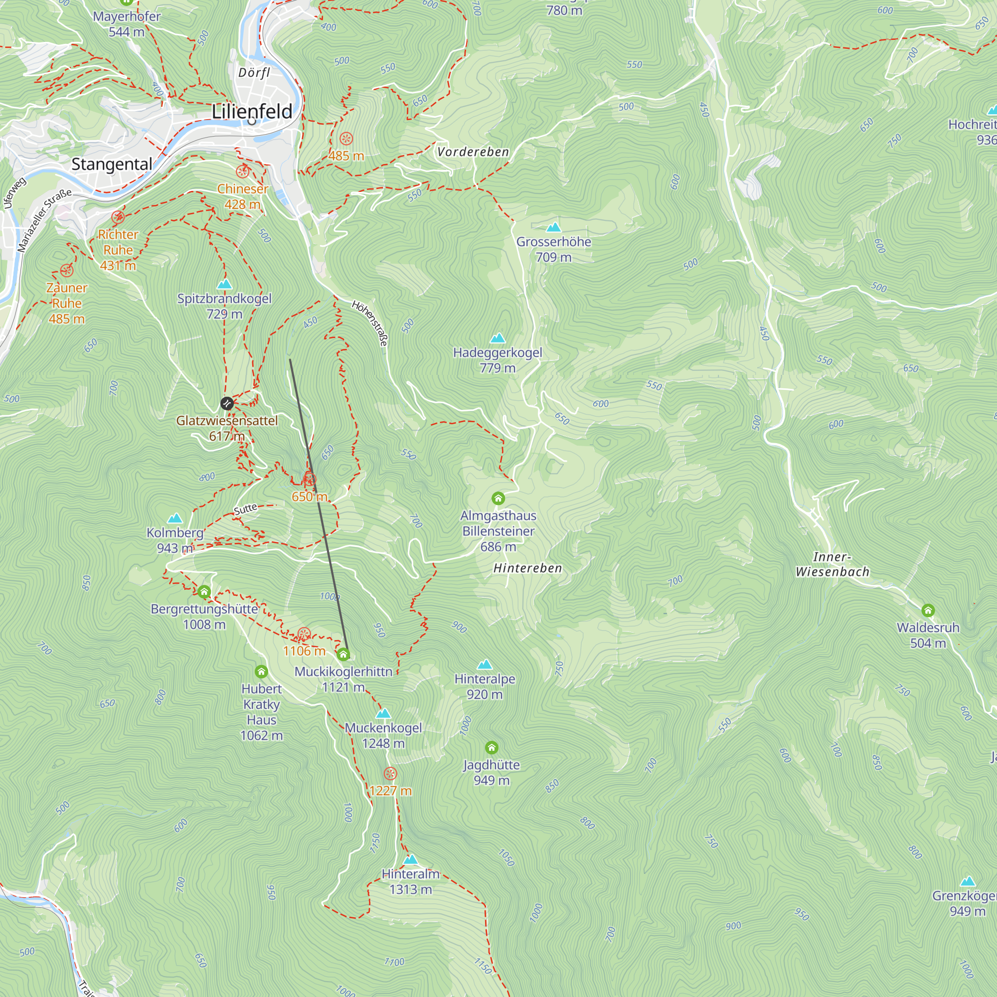 Almgasthaus Billensteiner map