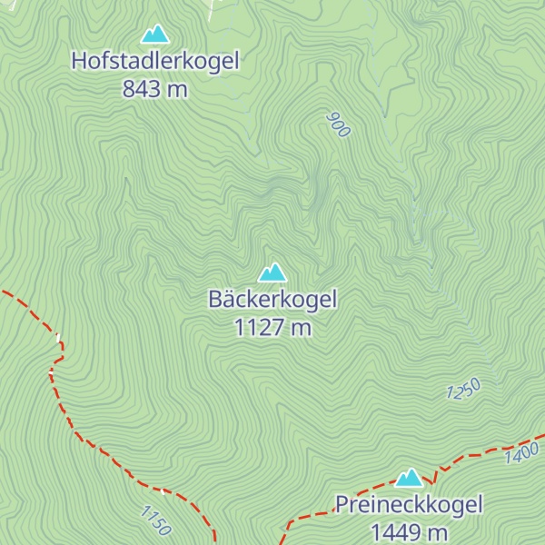 Map of Bäckerkogel
