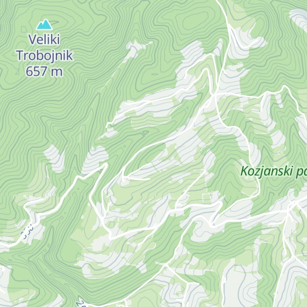 Map of Kanejev vrh