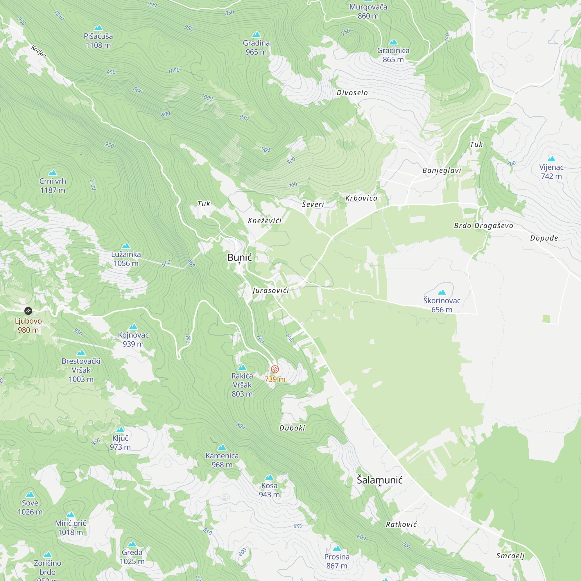 Hostel Mirna dolina map