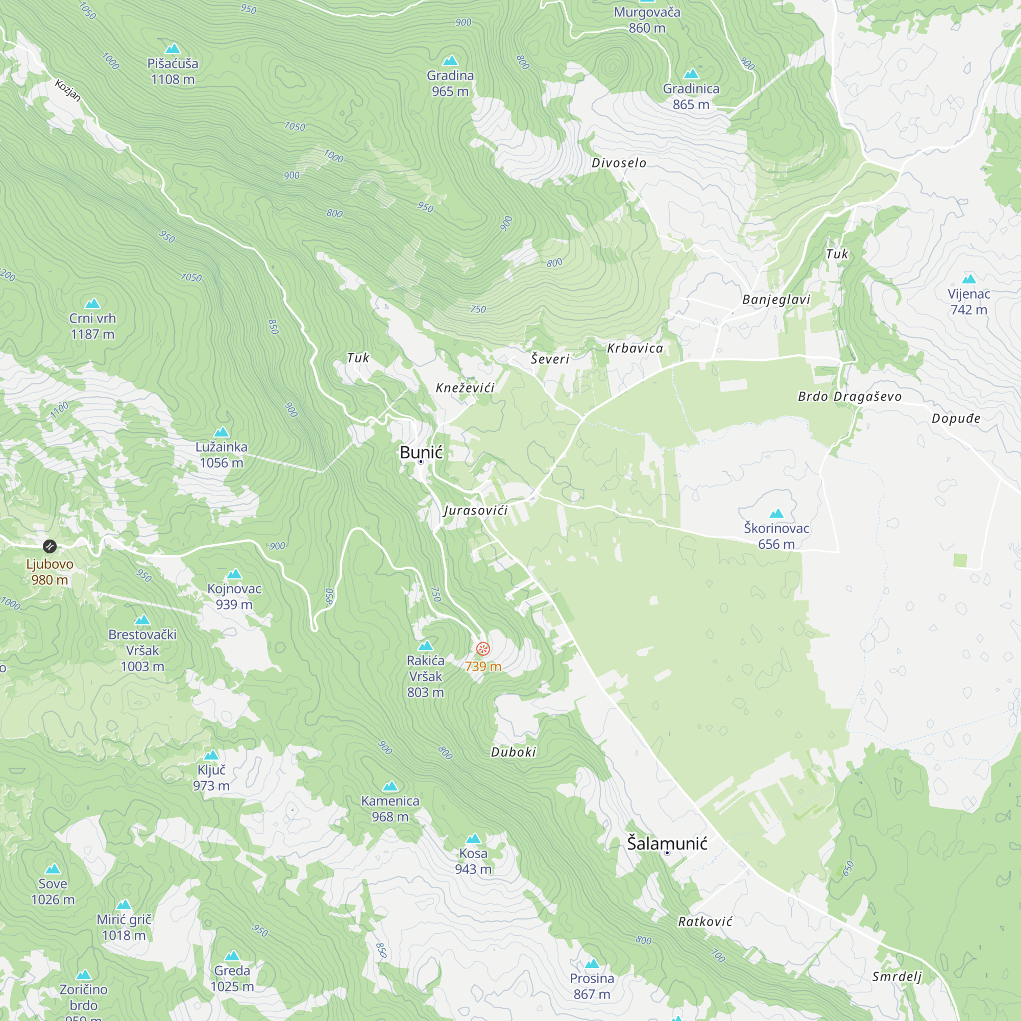 Hostel Mirna dolina map