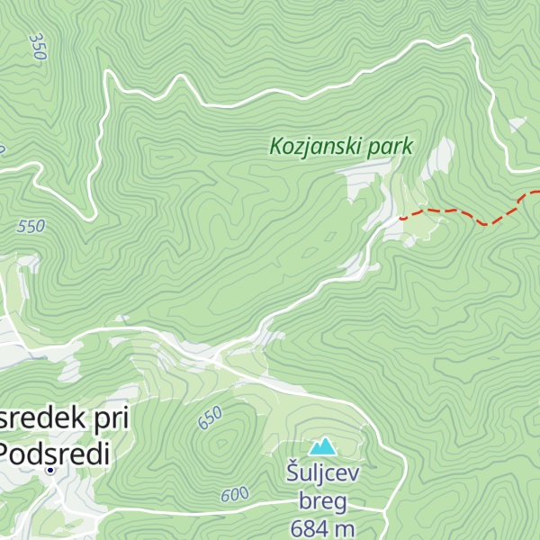 Map of Umekov vrh
