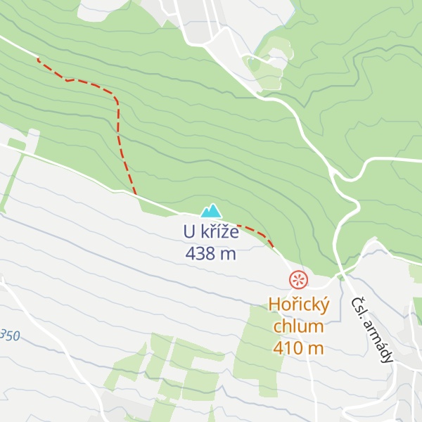 Map of U kříže