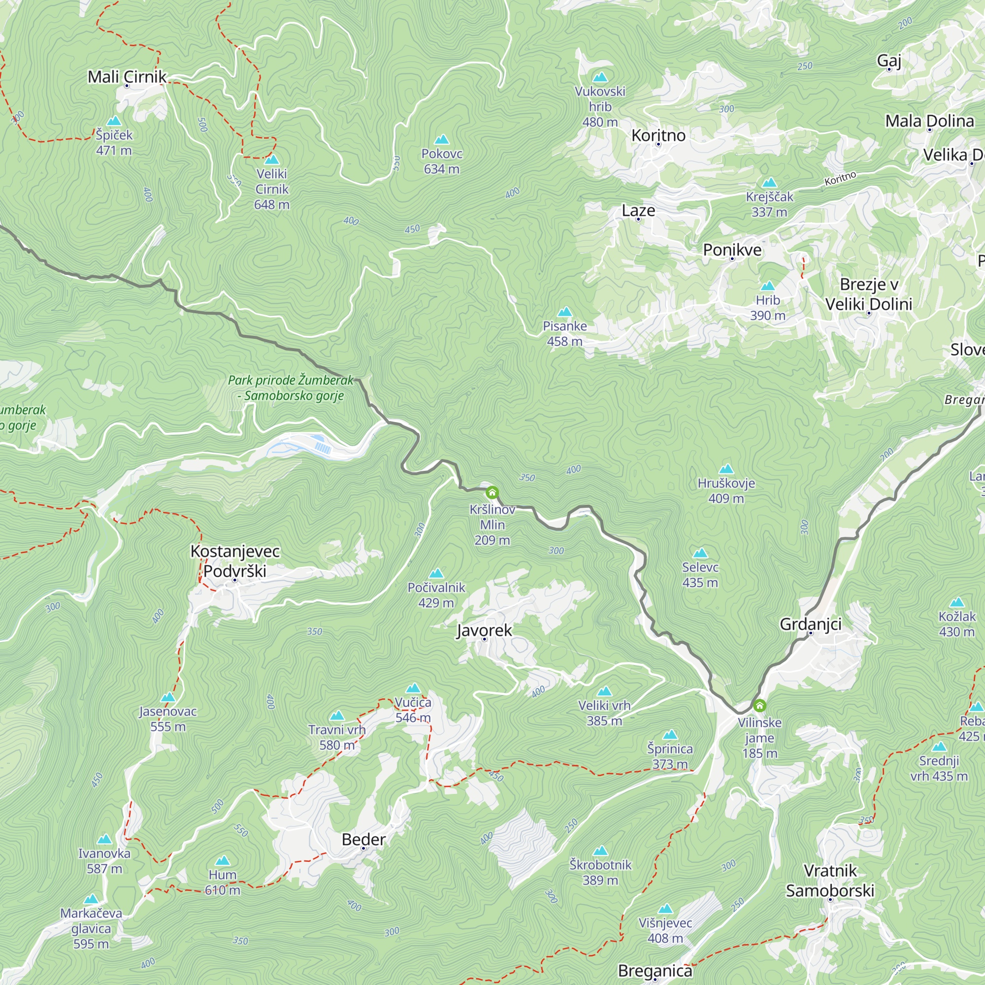 Kršlinov Mlin map