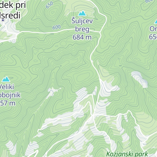Map of Mali Trobojnik