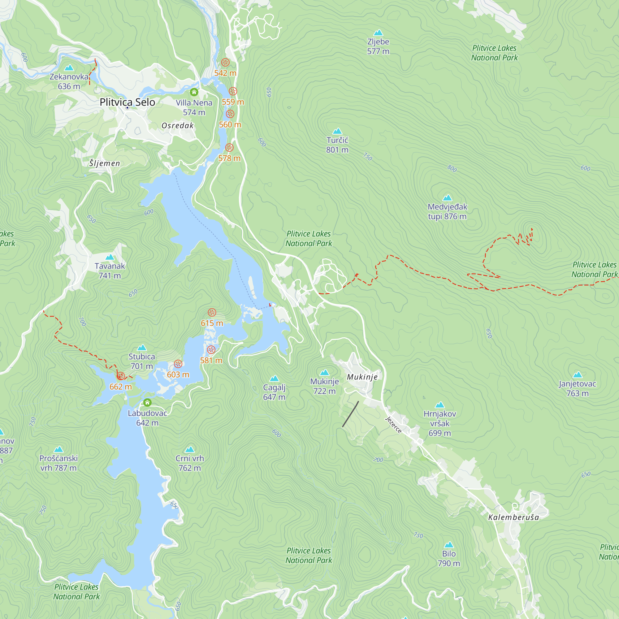 Restaurant Poljana map