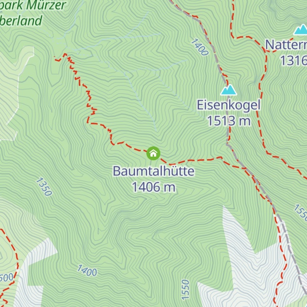 Map of Baumtalhütte