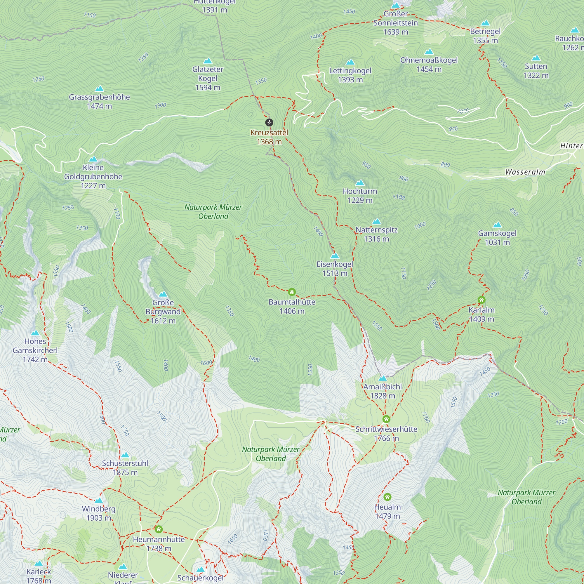 Baumtalhütte map