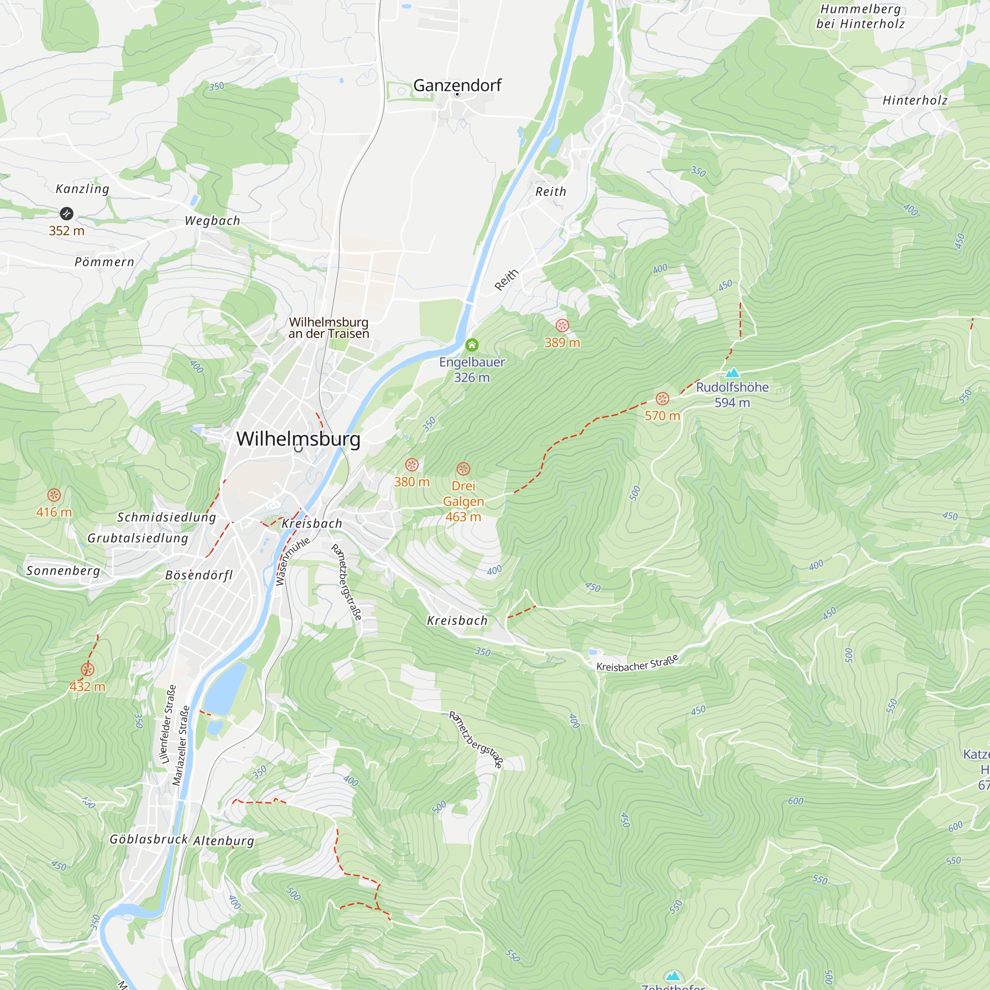 Oedhäusl map