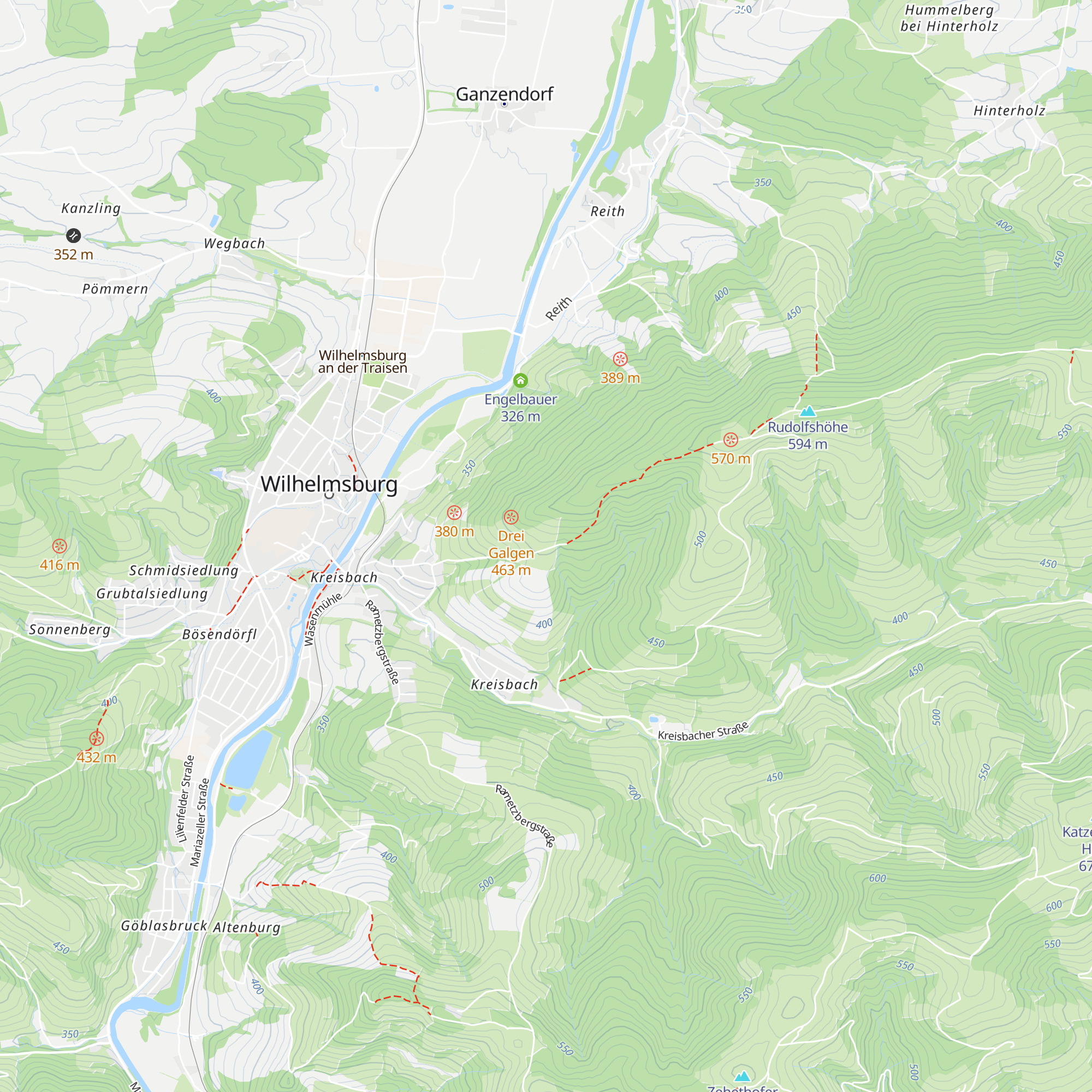 Oedhäusl map