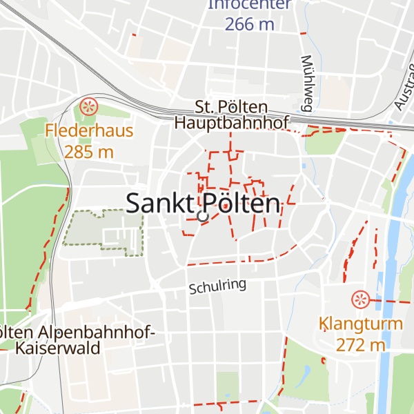 Map of St. Pölten Tourismus