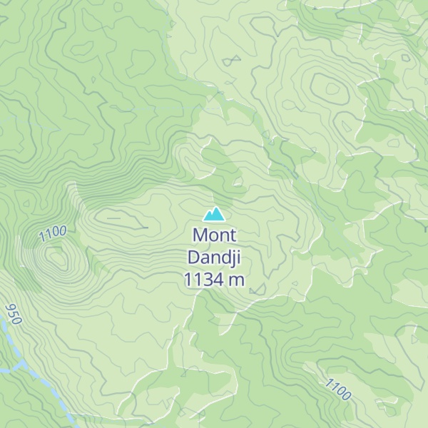 Map of Mont Dandji