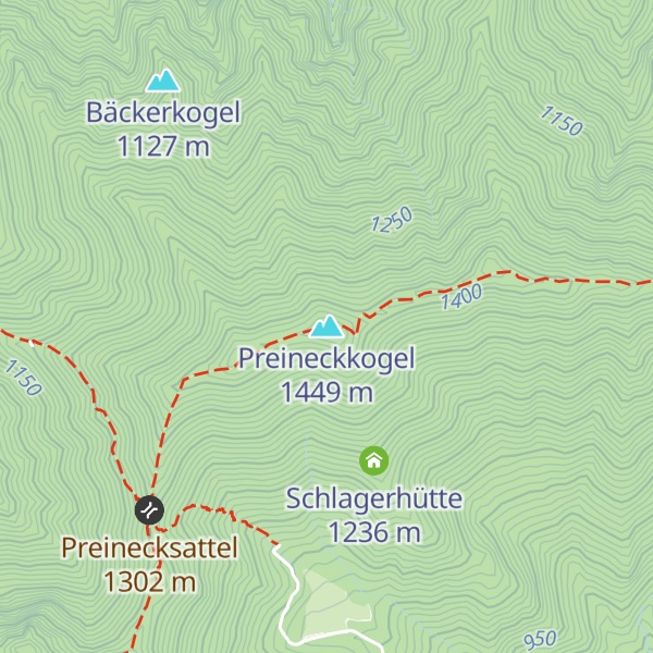 Map of Preineckkogel