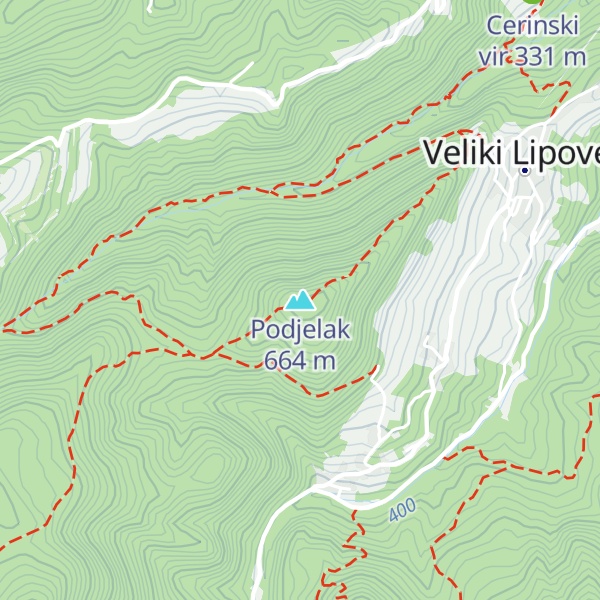 Map of Podjelak