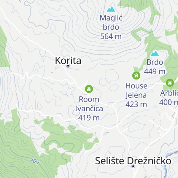 Map of Room Ivančica