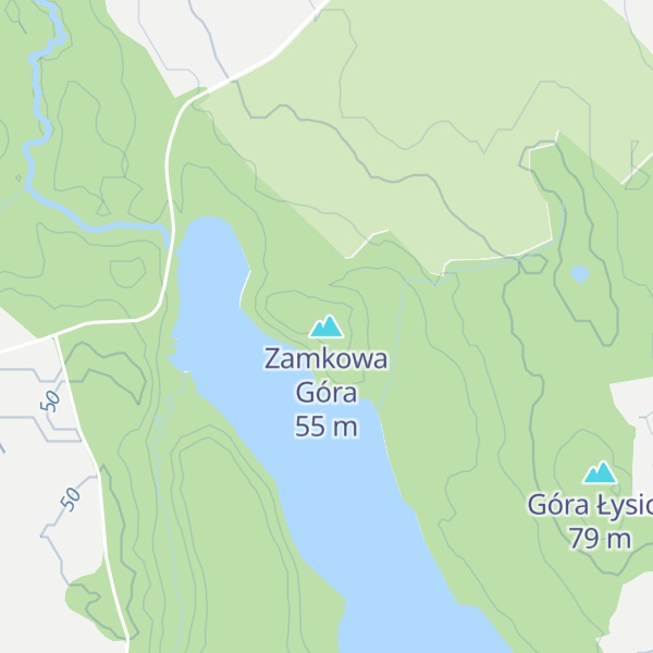 Map of Zamkowa Góra