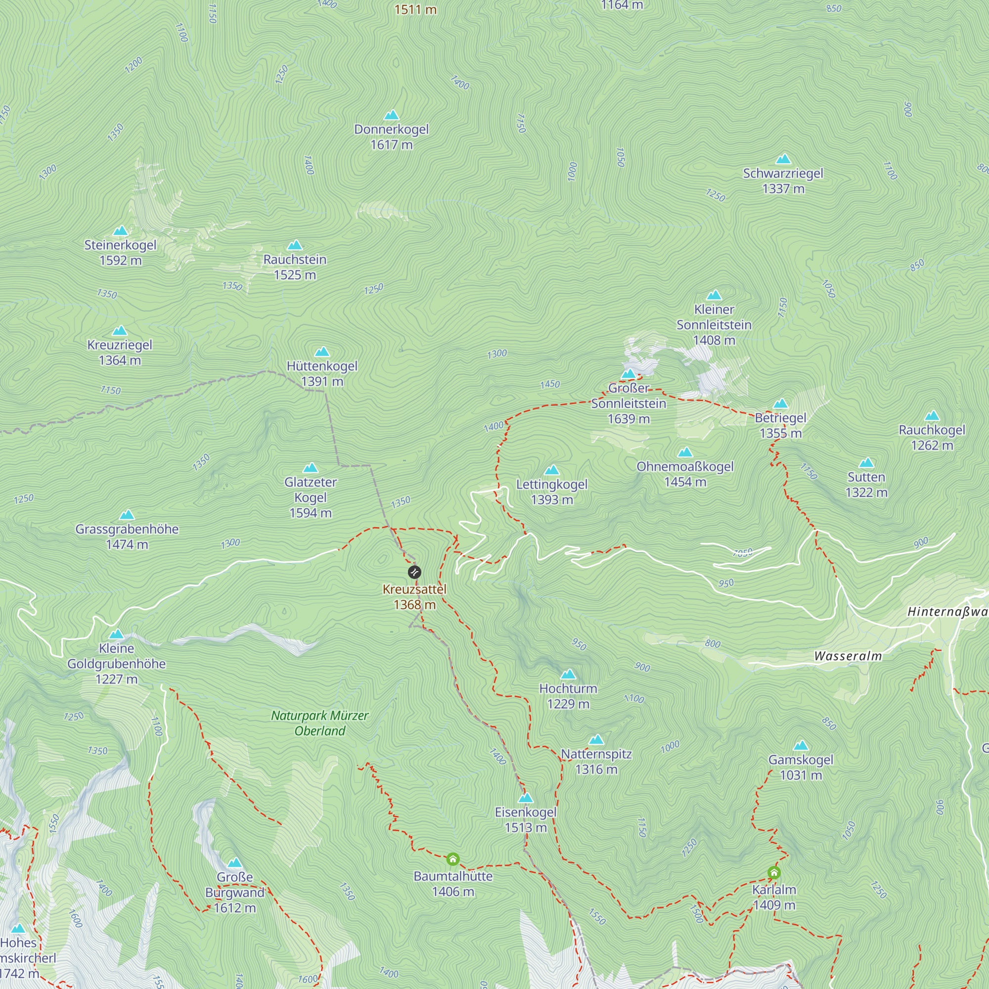 Amaiswieshütte map