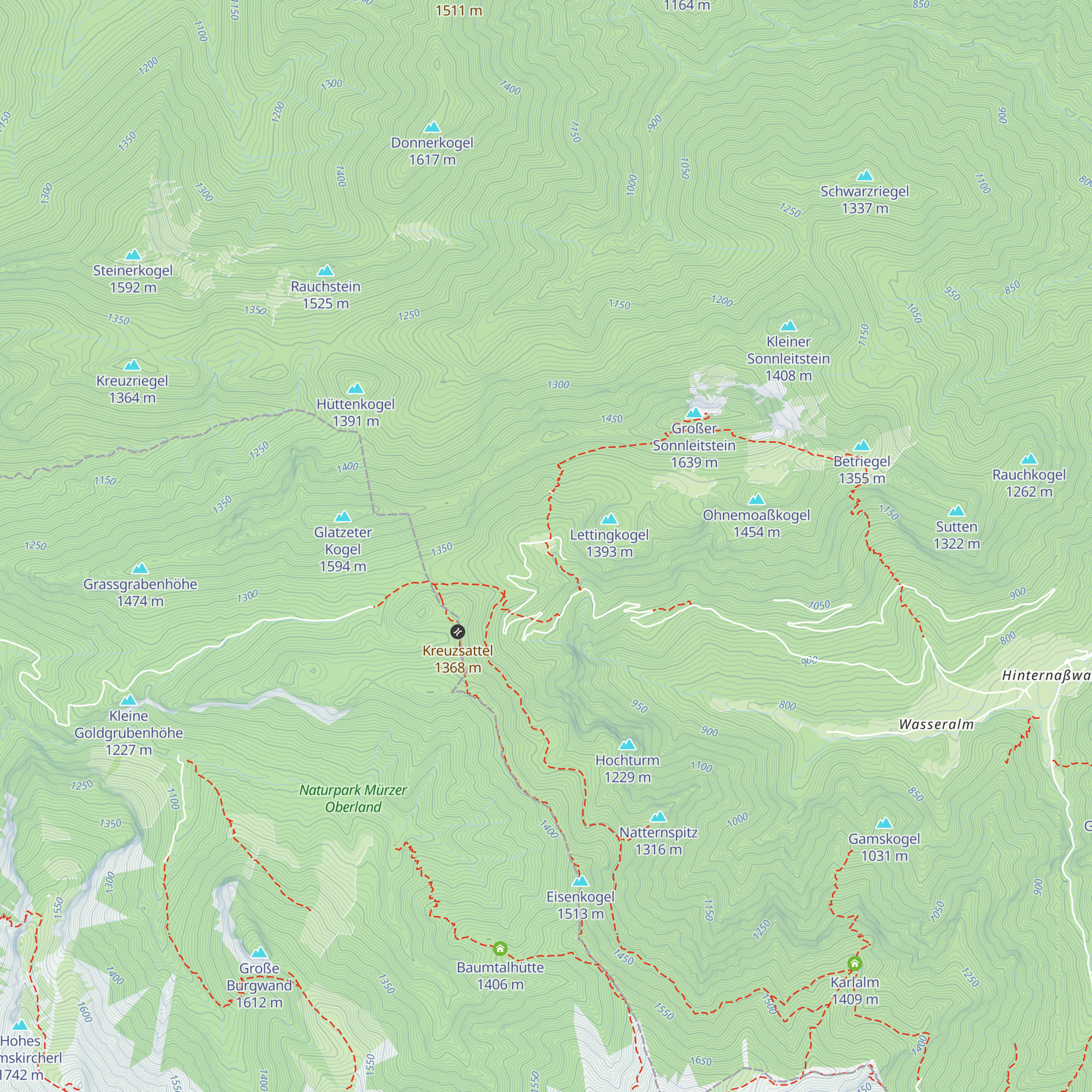 Amaiswieshütte map