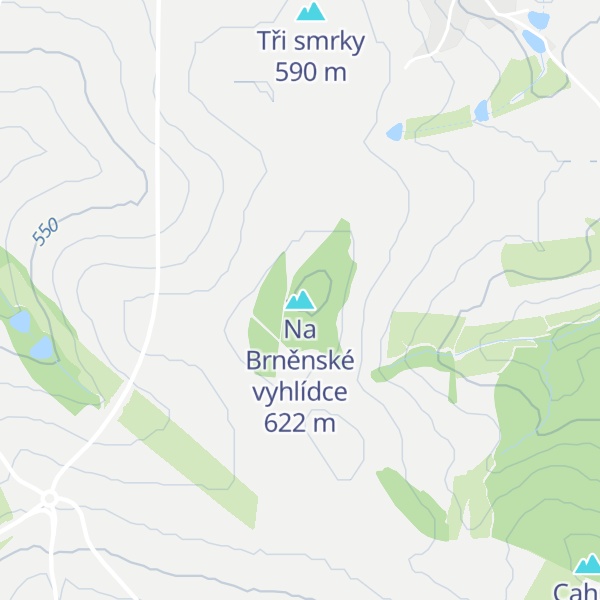 Map of Na Brněnské vyhlídce