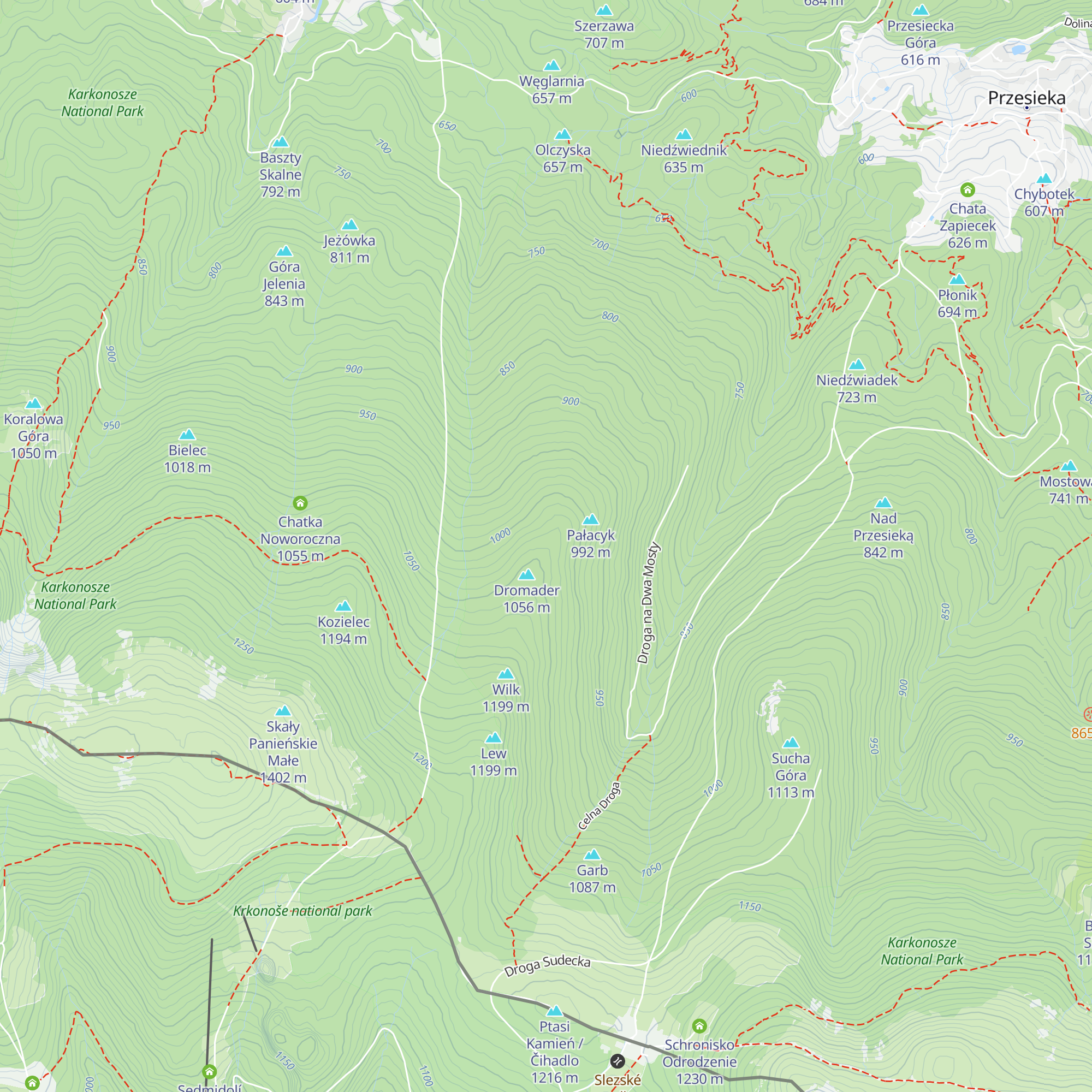 Chatka AKT Towarzystwa Bażynowego map