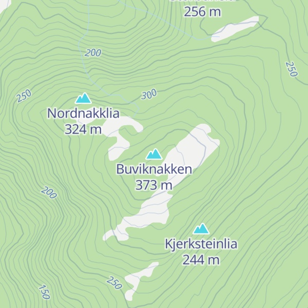Map of Buviknakken