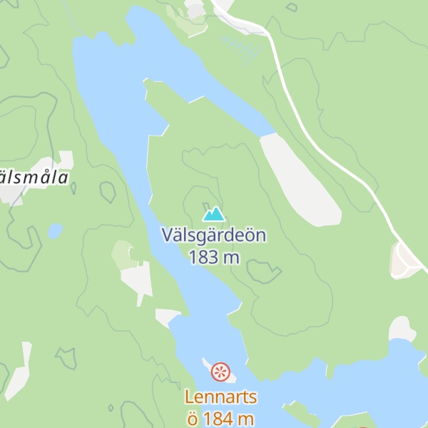 Map of Välsgärdeön