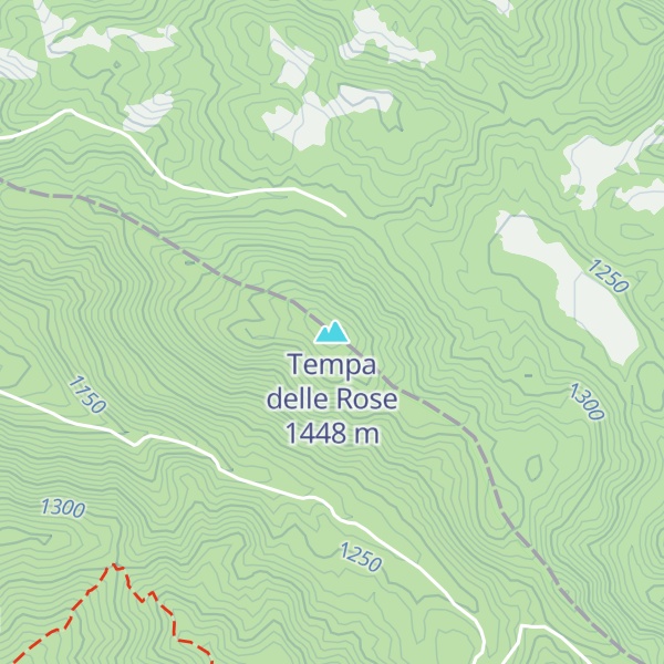 Map of Tempa delle Rose