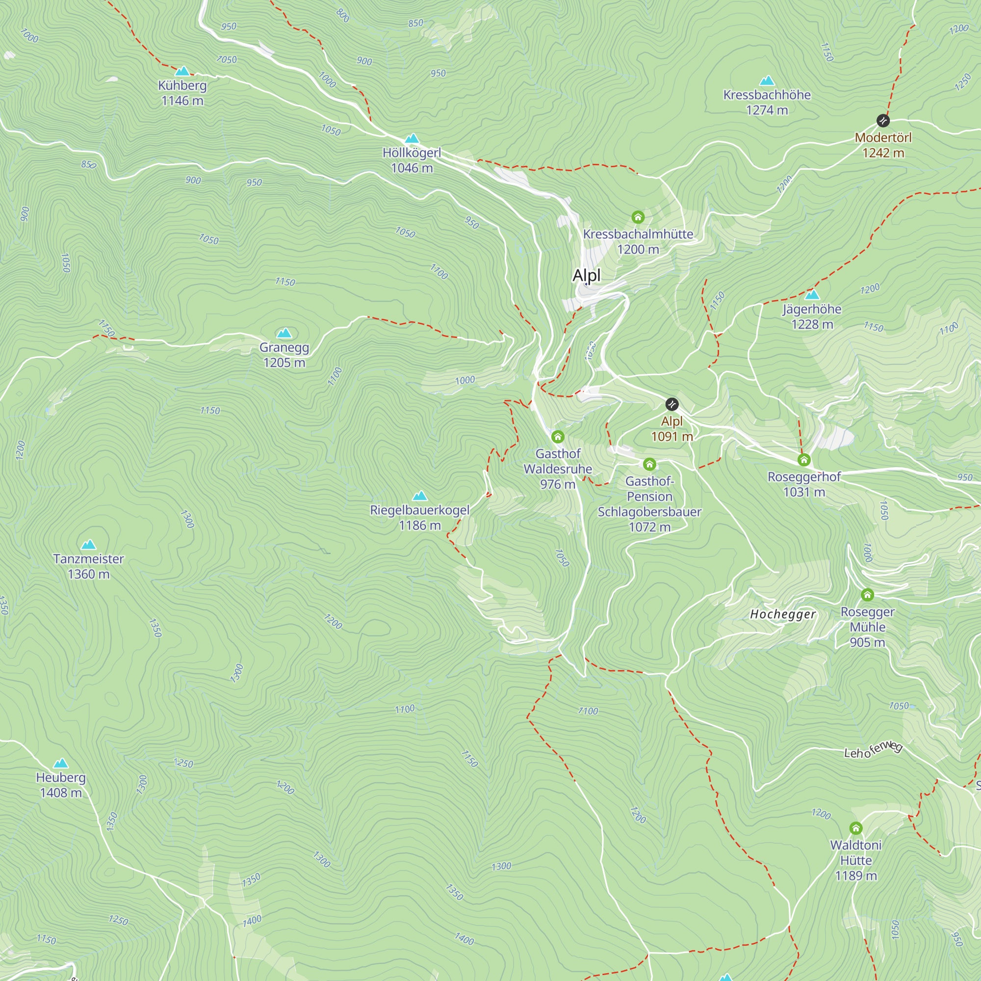 Brechlhütte map